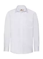 Poplin Shirt Long Sleeve Fehér