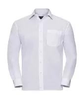 Poplin Shirt LS Fehér