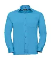 Poplin Shirt LS Turquoise