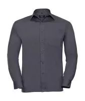 Poplin Shirt LS Szürke