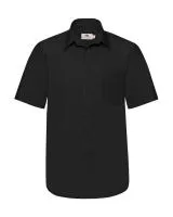 Poplin Shirt Short Sleeve Black