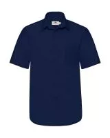 Poplin Shirt Short Sleeve Navy