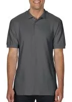 Premium Cotton Double Piqué Polo Charcoal