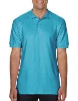 Premium Cotton Double Piqué Polo Lagoon Blue