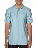 Premium Cotton Double Piqué Polo Chambray