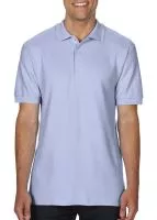 Premium Cotton Double Piqué Polo Light Blue