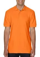 Premium Cotton Double Piqué Polo Tangerine