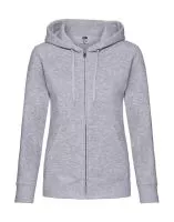 Premium Kapucnis felső Sweat Jacket Lady-Fit Heather Grey