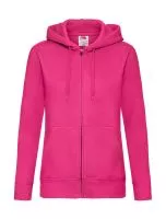 Premium Kapucnis felső Sweat Jacket Lady-Fit Fuchsia