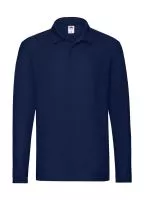 Premium Long Sleeve Polo Navy