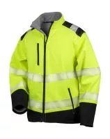 Printable Ripstop Safety Softshell Fluorescent Yellow/Black