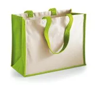 Printers` Jute Classic Shopper Apple Green