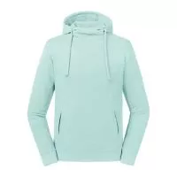 Pure Organic High Collar Kapucnis felső Sweat Aqua