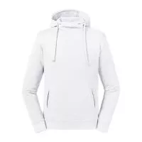 Pure Organic High Collar Kapucnis felső Sweat Fehér