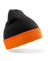 Recycled Black Compass Beanie Black/Orange