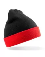 Recycled Black Compass Beanie Black/Red