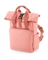 Recycled Mini Twin Handle Roll-Top Backpack Blush Pink