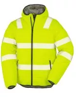 Recycled Ripstop Padded Safety Jacket Fluorescent Yellow