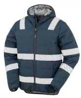 Recycled Ripstop Padded Safety Jacket Navy Blue