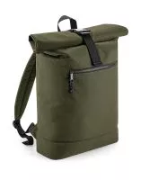 Recycled Roll-Top Backpack Military Green