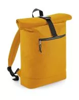 Recycled Roll-Top Backpack Mustard