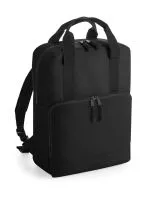 Recycled Twin Handle Cooler Backpack Black