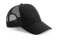 Recycled Urbanwear 6 Panel Snapback Trucker Black