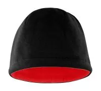 Reversible Fleece Skull Hat Black/Red