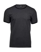 Ringer Tee Black Melange/Black