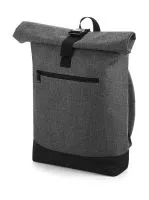 Roll-Top Backpack Grey Marl/Black