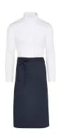 ROME - Medium Length Bistro Apron with Pocket Navy