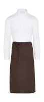 ROME - Medium Length Bistro Apron with Pocket Barna