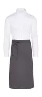 ROME - Medium Length Bistro Apron with Pocket Szürke