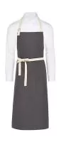 SANTORINI - Contrasted Bib Apron with Pocket Szürke