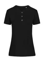 Sharon Henley T-shirt Black Opal