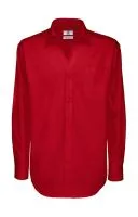 Sharp LSL/men Twill Shirt  Deep Red