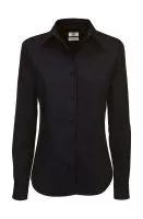 Sharp LSL/women Twill Shirt Black