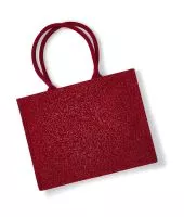 Shimmer Jute Shopper Red/Gold