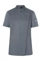 Short-Sleeve Ladies` Chef Jacket Modern-Look 