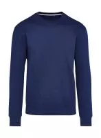 Signature Tagless Crew Neck Sweatshirt Unisex Navy