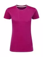 Signature Tagless Tee Women Dark Pink