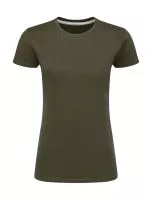 Signature Tagless Tee Women Military Green