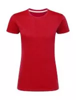 Signature Tagless Tee Women Piros