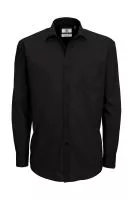 Smart LSL/men Poplin Shirt Black