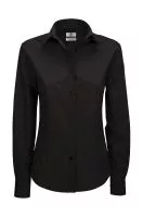Smart LSL/women Poplin Shirt Black
