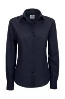 Smart LSL/women Poplin Shirt Navy