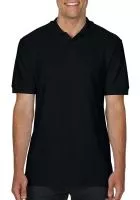 Softstyle® Adult Double Pique Polo Black