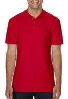 Softstyle® Adult Double Pique Polo Piros