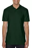 Softstyle® Adult Double Pique Polo Forest Green