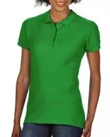 Softstyle® Ladies Double Pique Polo Irish Green